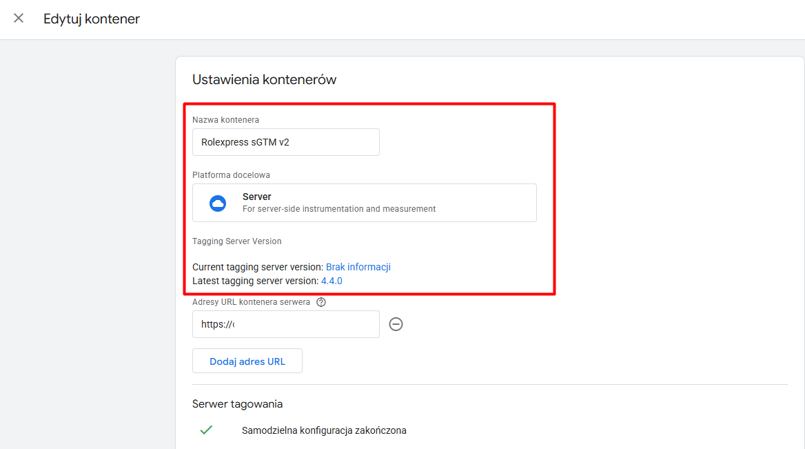 Wdrożenie Server Side GTM dla e-commerce